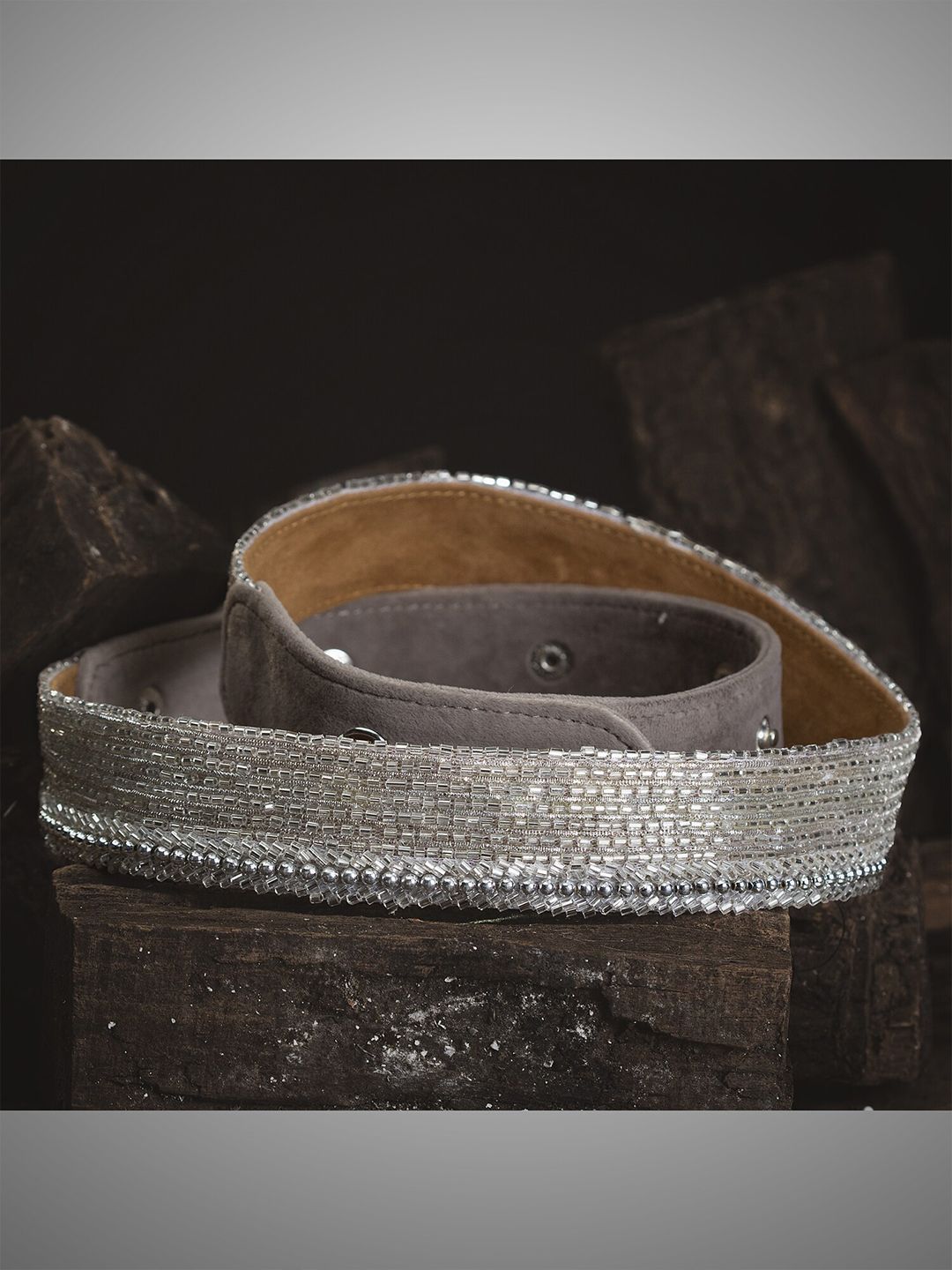 D'oro Women Silver-Toned Embellished Belt Price in India