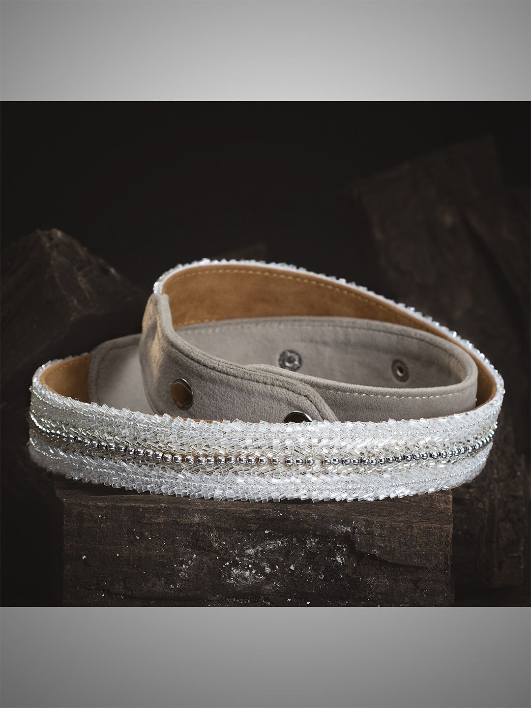 D'oro Women White Embellished Belt Price in India