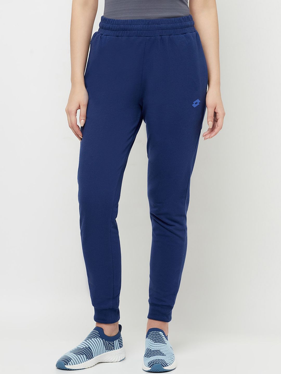 Lotto Women Navy Blue Solid Sports Joggers Price in India
