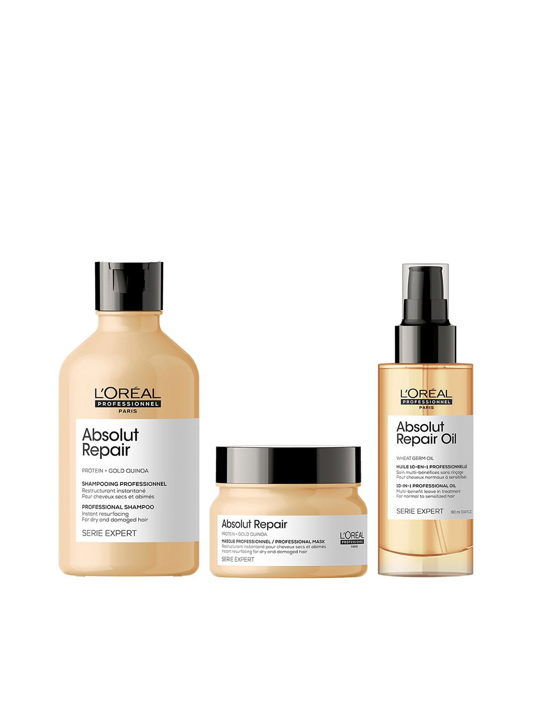 LOreal Professionnel Set of Absolut Repair Hair Mask - Shampoo - Oil Price in India
