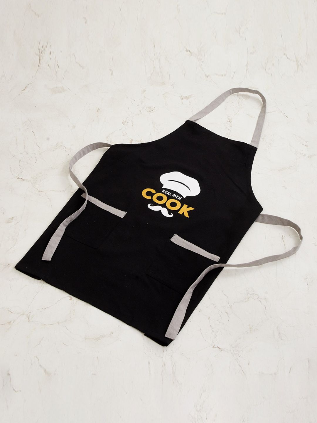 Home Centre Black Printed Cotton Apron Price in India