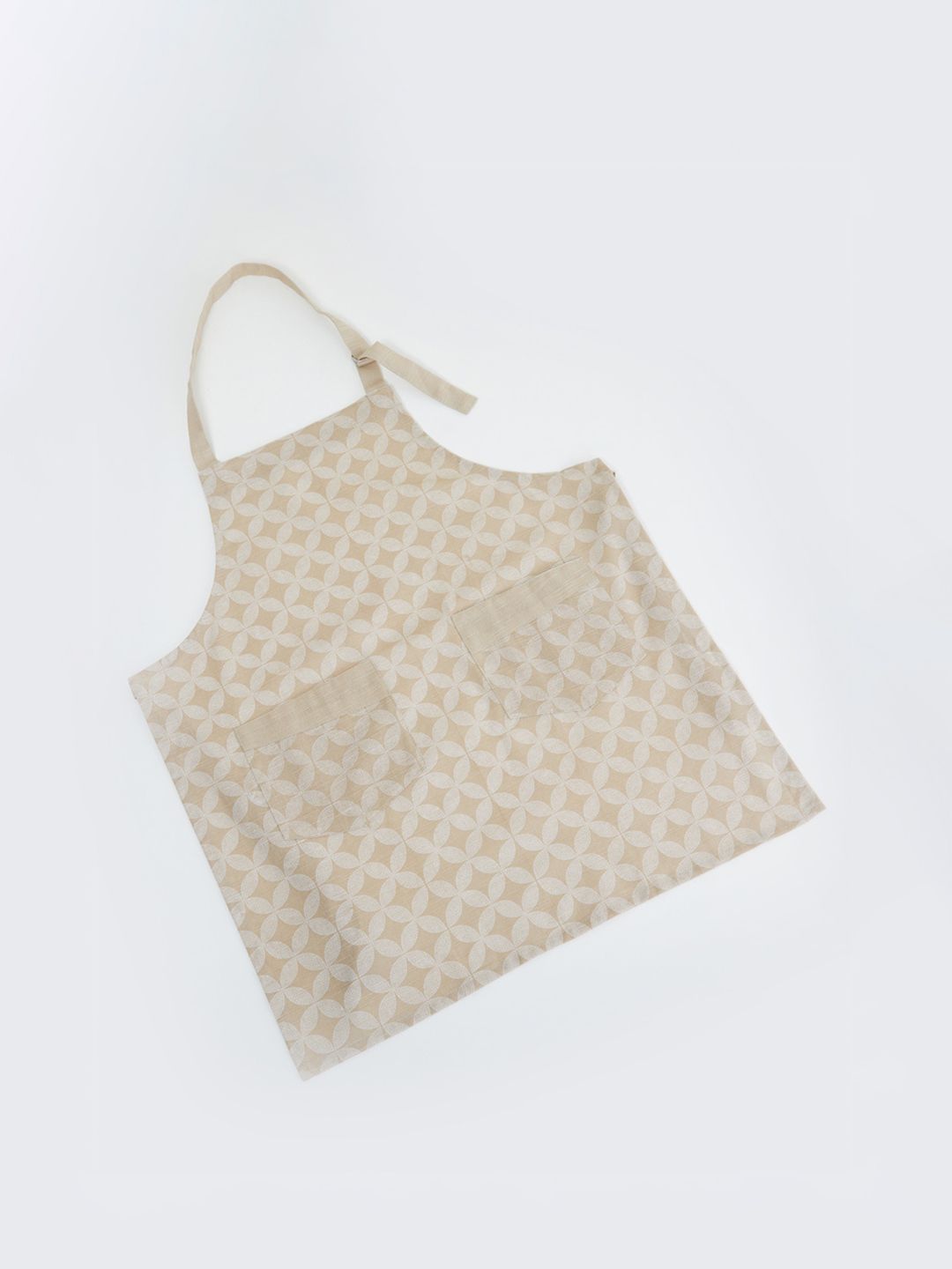Home Centre Beige Marshmallow Printed Cotton Apron Price in India