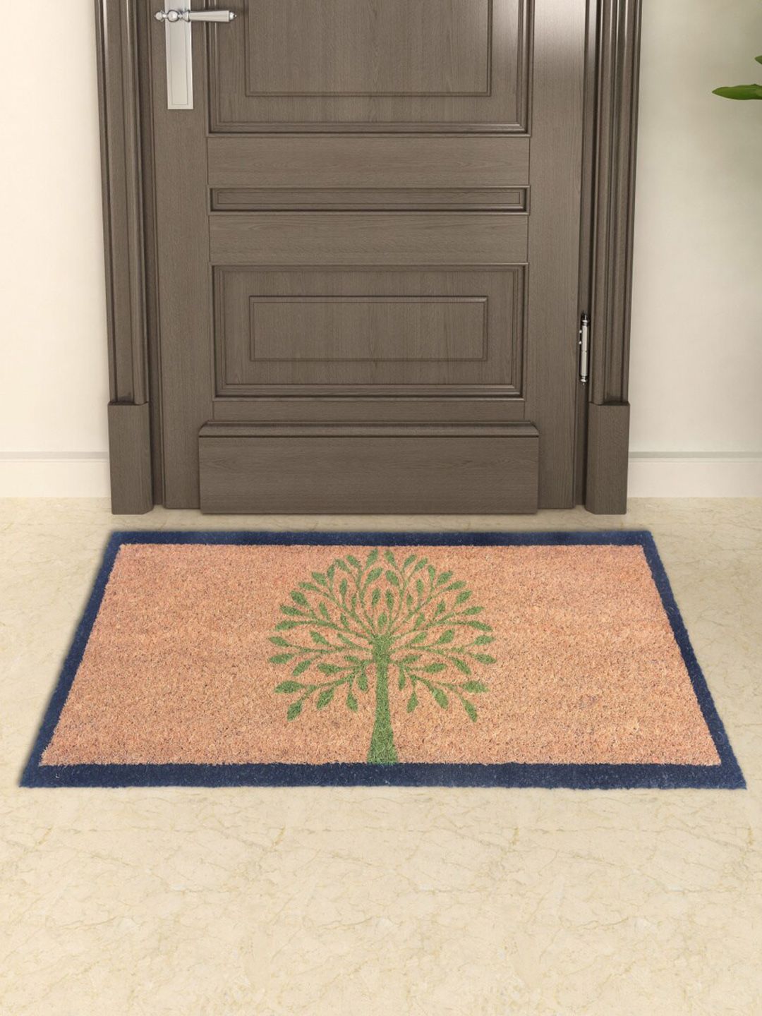 Home Centre Brown & Green Printed Anti-Skid Doormat Price in India