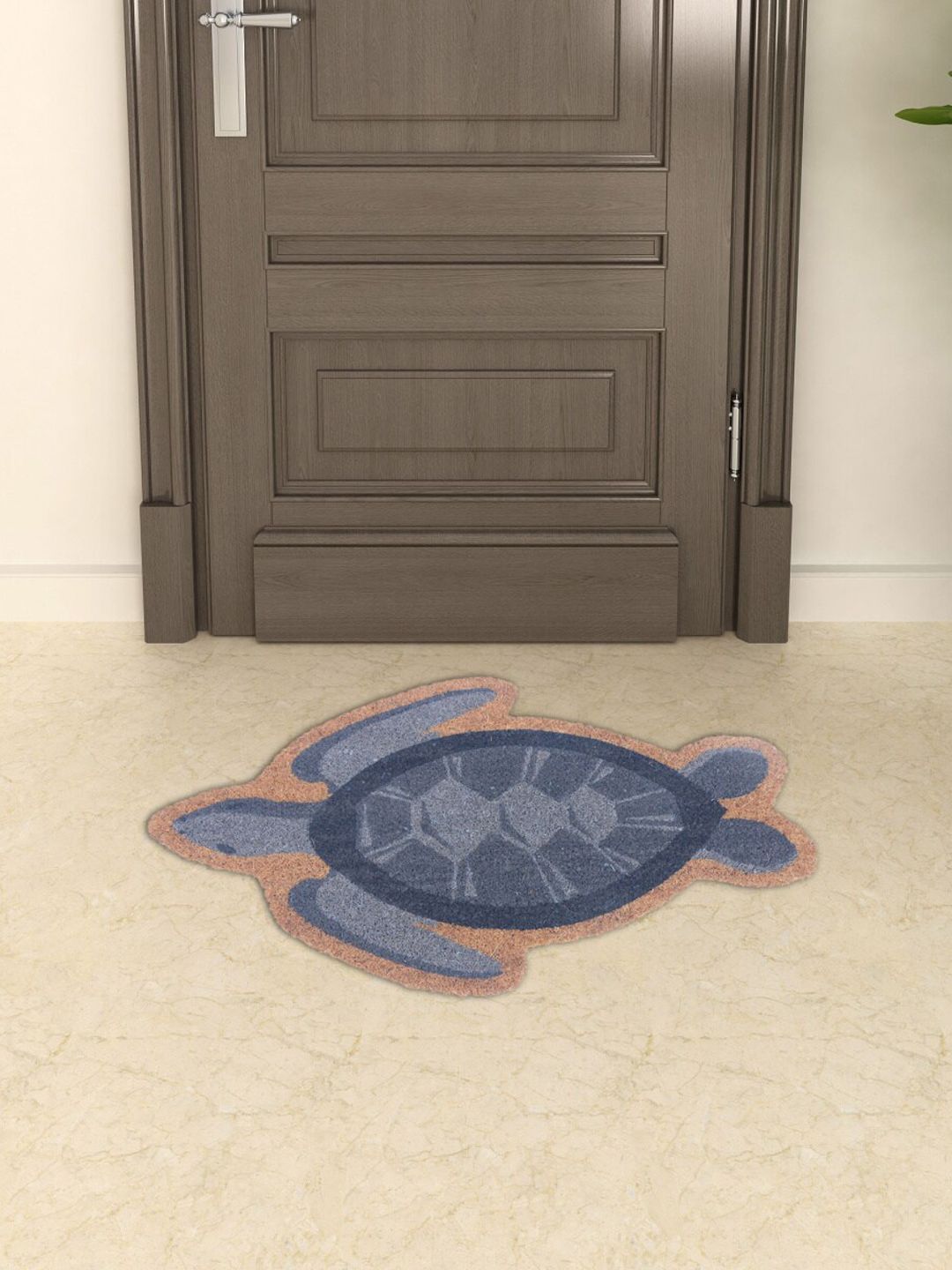 Home Centre Blue & Brown Printed Doormat Price in India