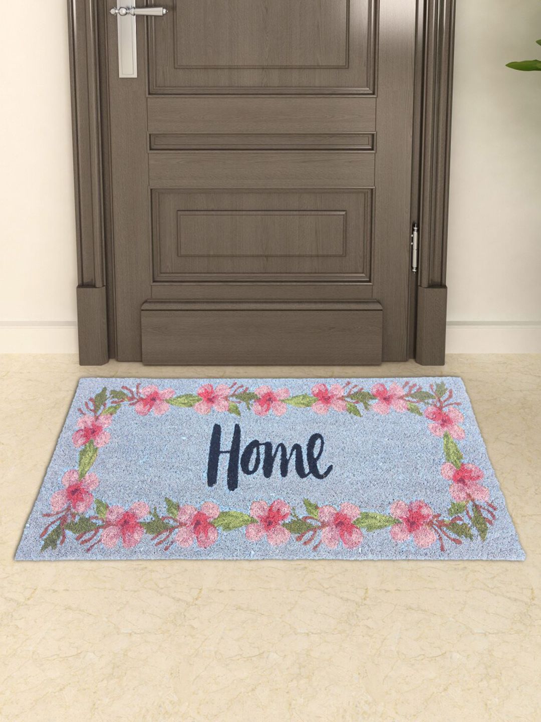 Home Centre Blue Printed Coir Doormat Price in India
