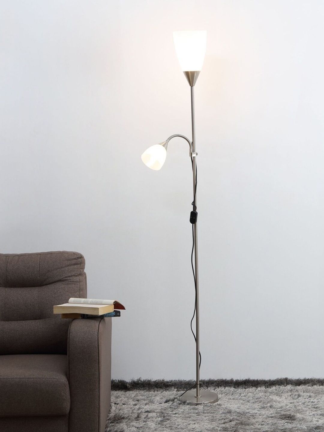 Home Centre White Contemporary Floor Lamp Price in India