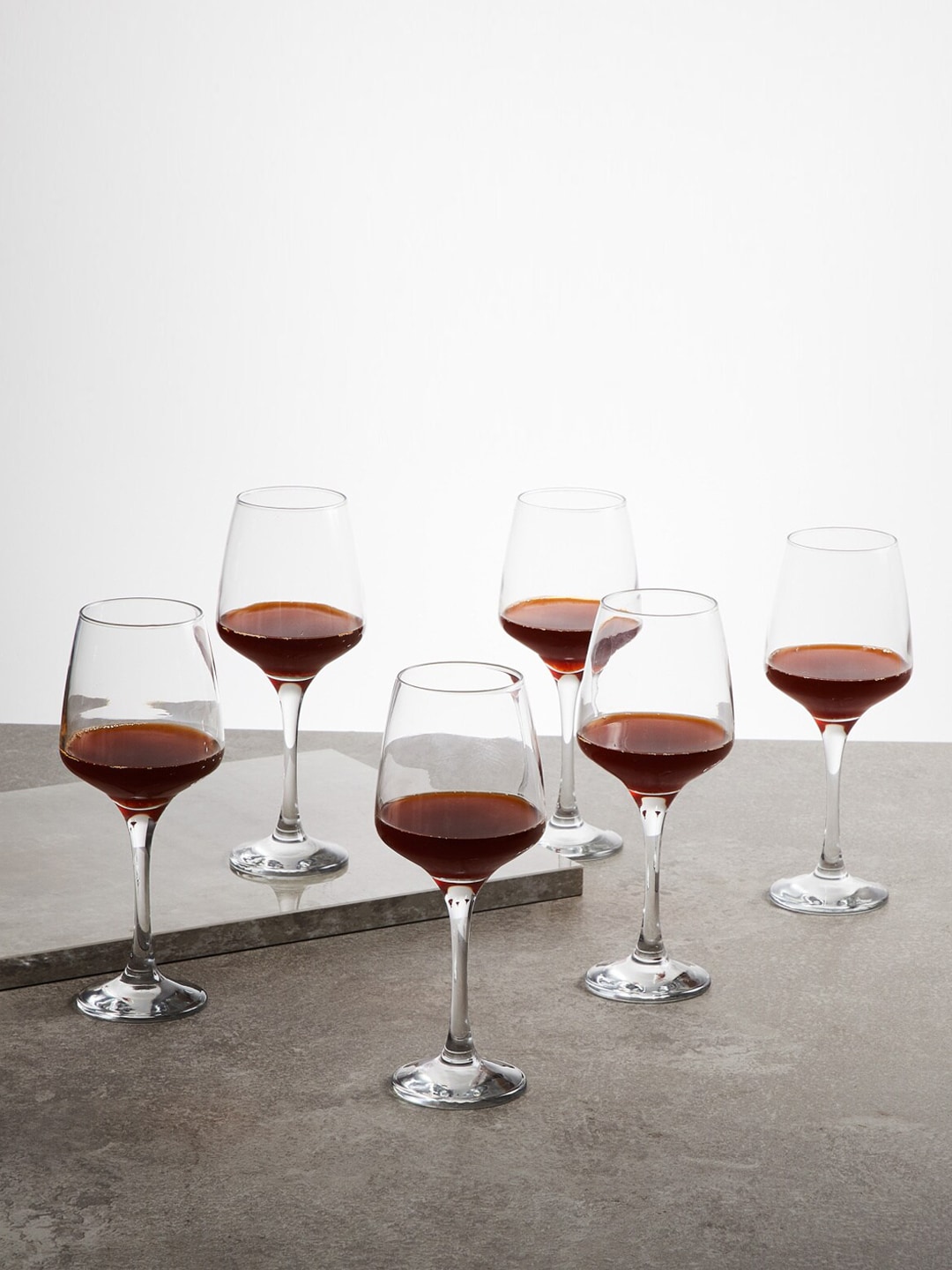 Home Centre Set Of 6 Transparent Solid Stem Wine Glasses Price in India