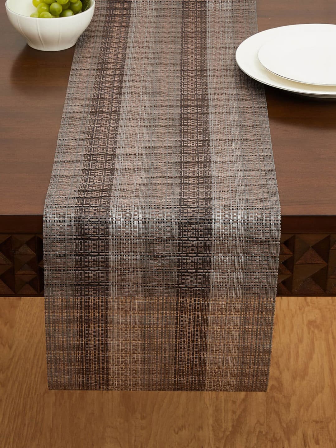 Home Centre Brown Striped Table Runners Price in India