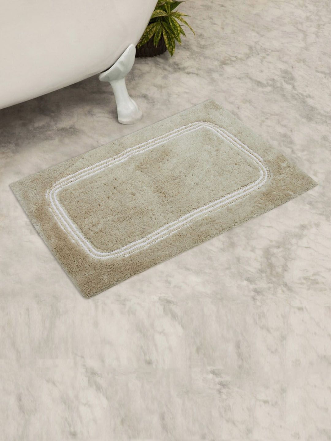 Home Centre Beige Textured Anti-Skid Bath Mat Price in India