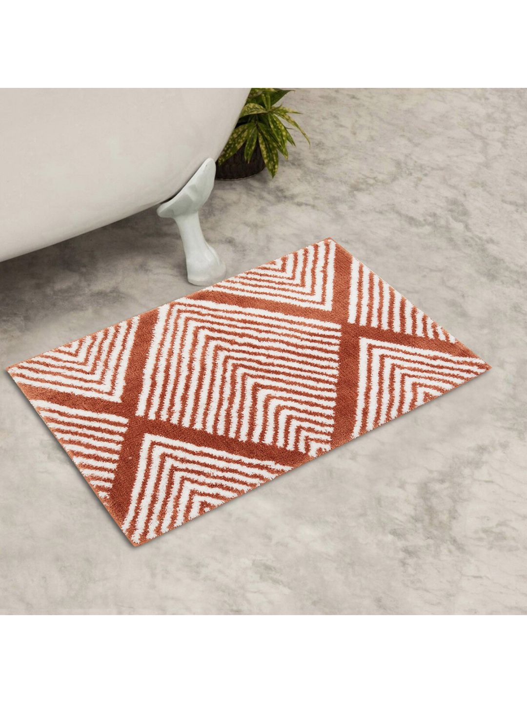 Home Centre Brown Woven Anti-Skid Bath Mat Price in India