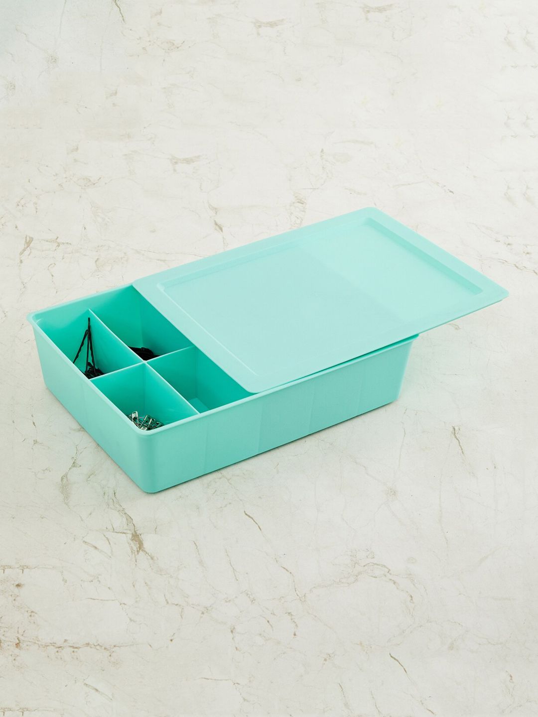 Home Centre Sea Green Drawer Organiser With Lid Price in India