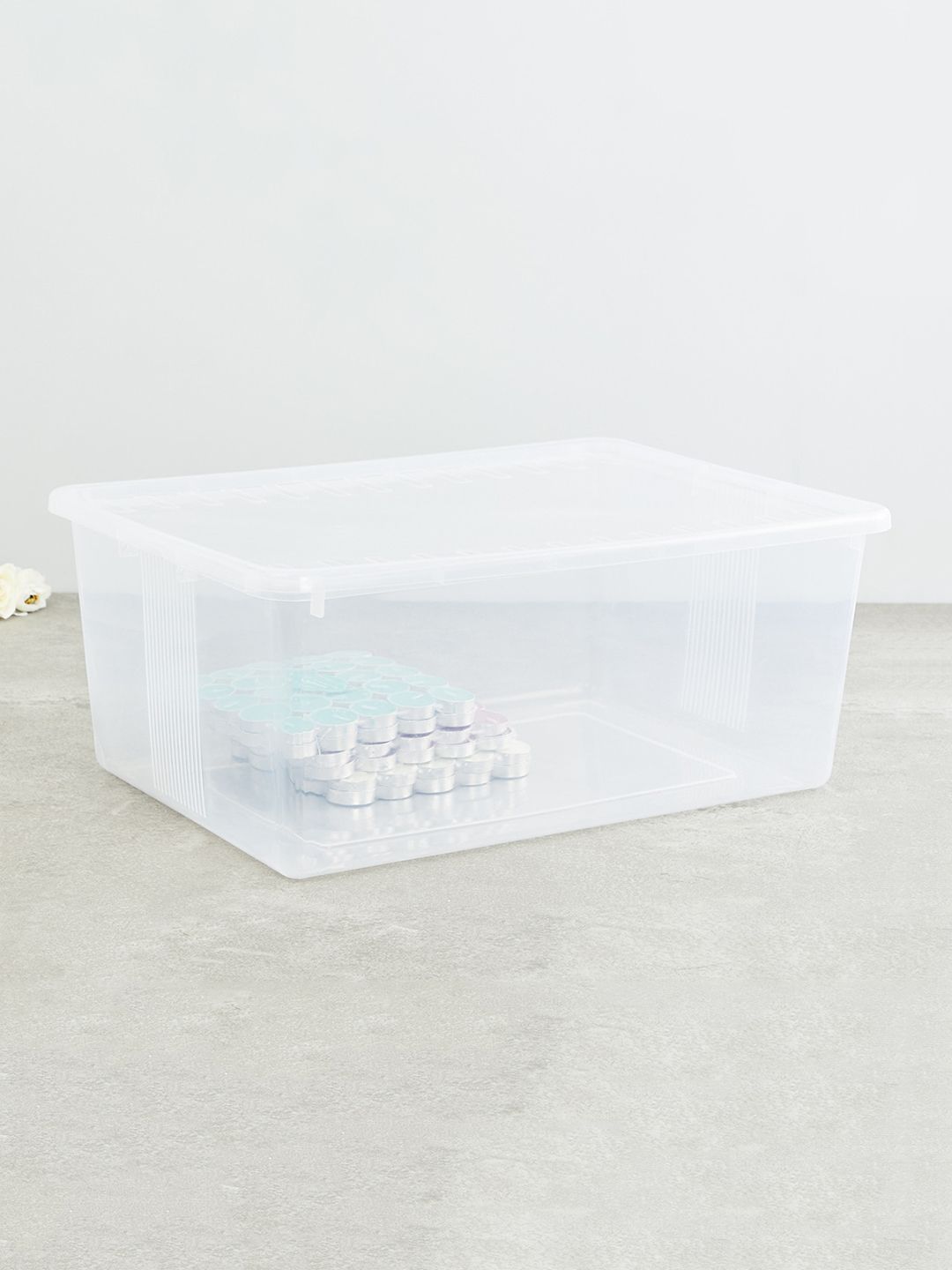 Home Centre Transparent Rectangle Storage Box - 40L Price in India