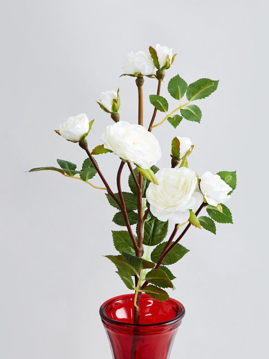 Home Centre White & Green Botanical Artificial Plastic Flowers Price in India