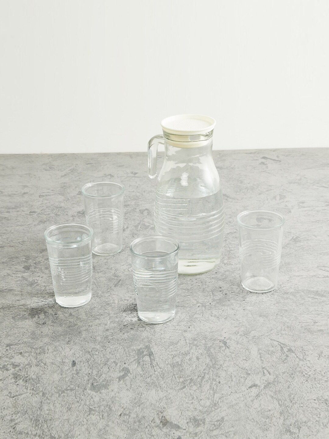 Home Centre Set of 5 Eternia Glass & Jug Set Price in India