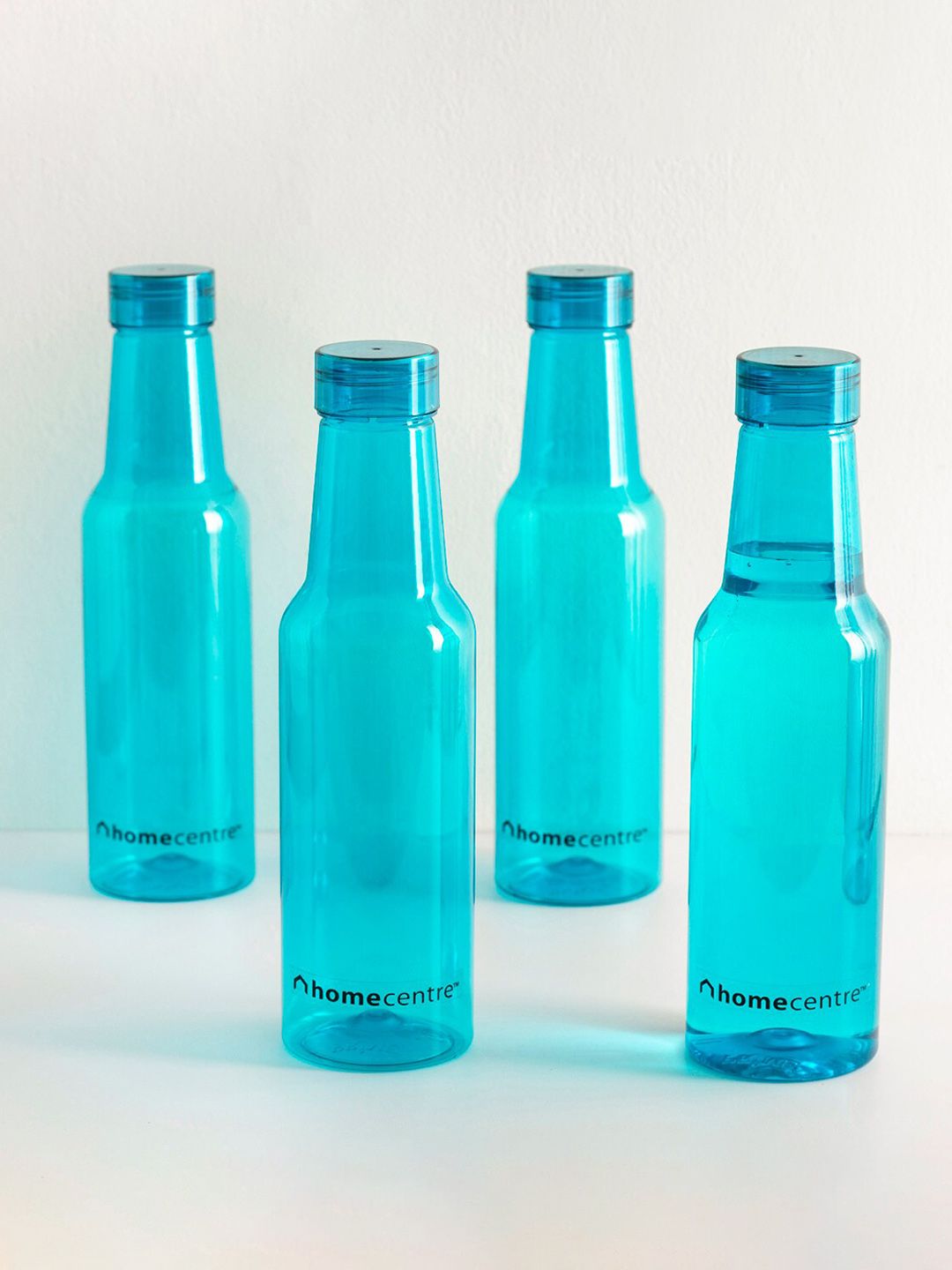 Home Centre Set of 4 Teal Blue Solid Fridge Water Bottle Price in India