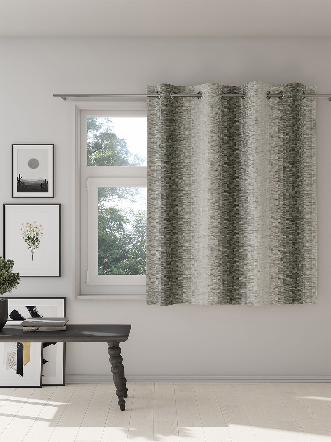 DDecor DDecor Grey Room Darkening Window Curtain