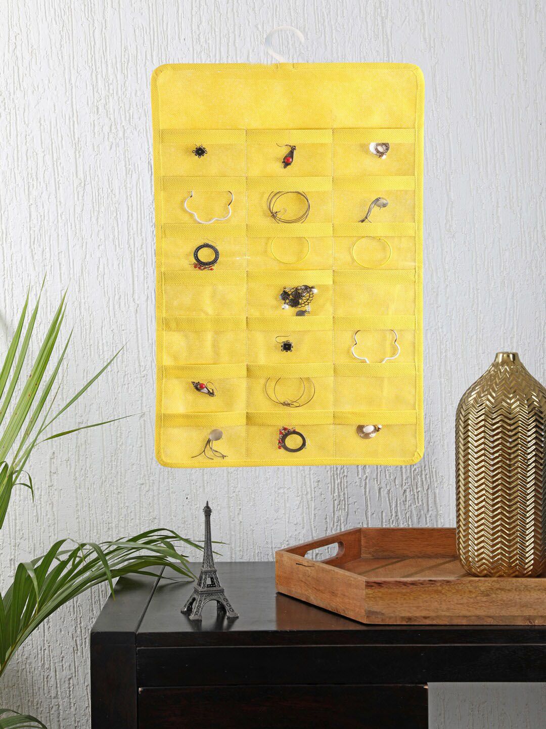 My Gift Booth Yellow 42 Pockets Jewellery Organisers Price in India