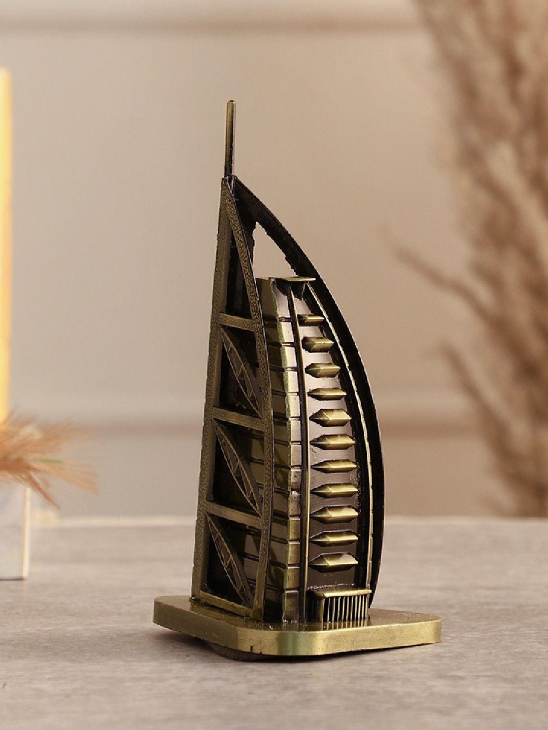 EXIM DECOR Metallic Burj Al Arab Showpiece Price in India