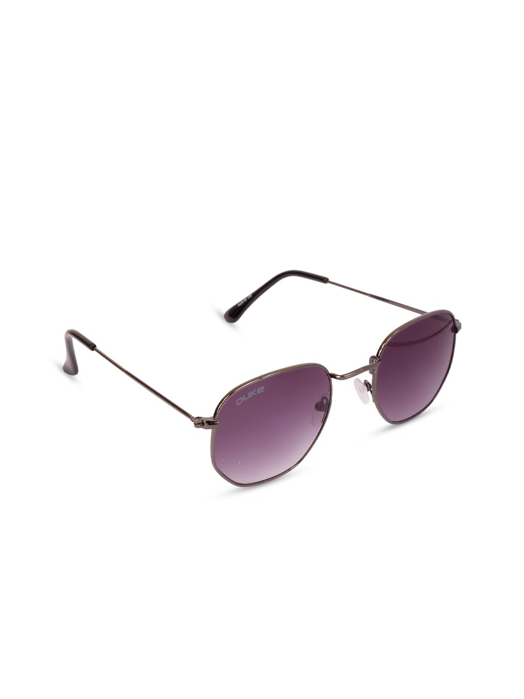 Duke Unisex Purple Lens & Gunmetal-Toned UV Protected Rectangle Sunglasses DUKE-A2919-C8 Price in India