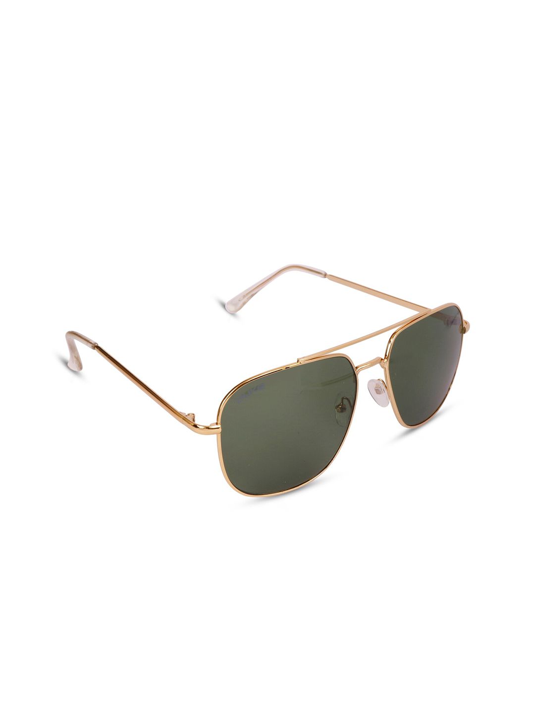 Duke Unisex Green Lens & Gold-Toned Rectangle UV Protected Lens Sunglasses Price in India