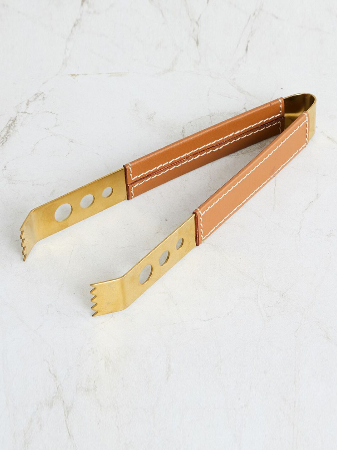Home Centre  Gold-Coloured Solid Ice Tong Price in India