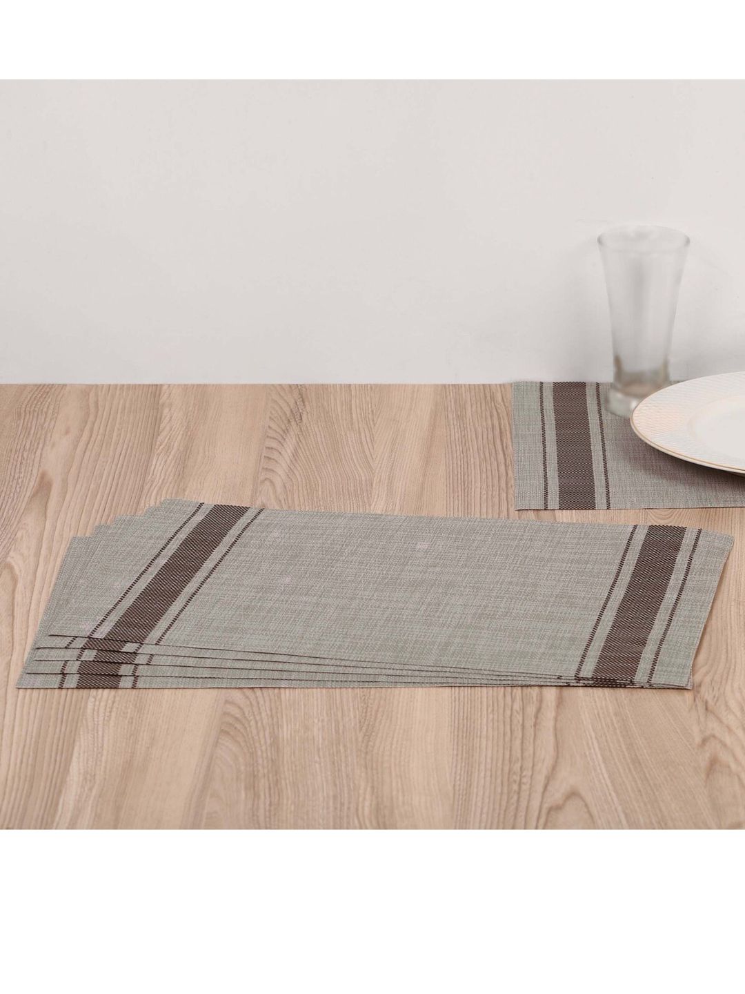 Home Centre Grey Solid Plastic Table Placemats Price in India