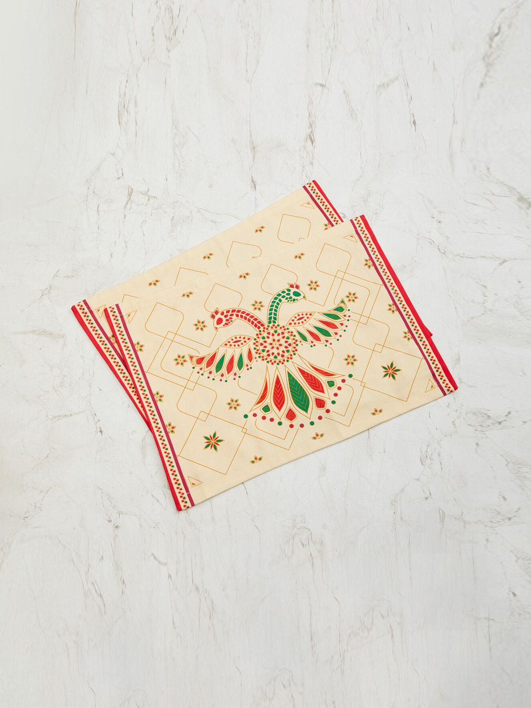 Home Centre Set Of 2 Multi-Coloured Foley Designs Printed Placemats Price in India