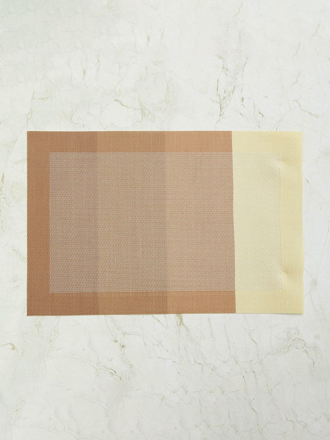 Home Centre Set Of 6 Beige & Brown Textured Table Placemats Price in India