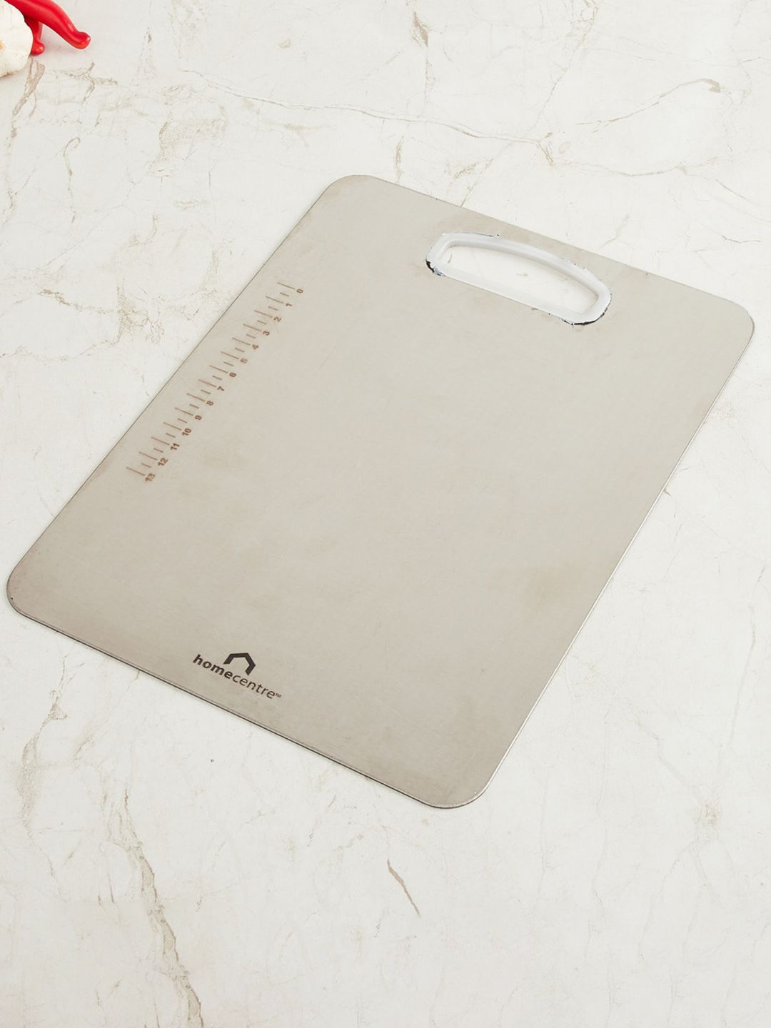 Home Centre  Silver-Toned Solid Chopping Board Price in India