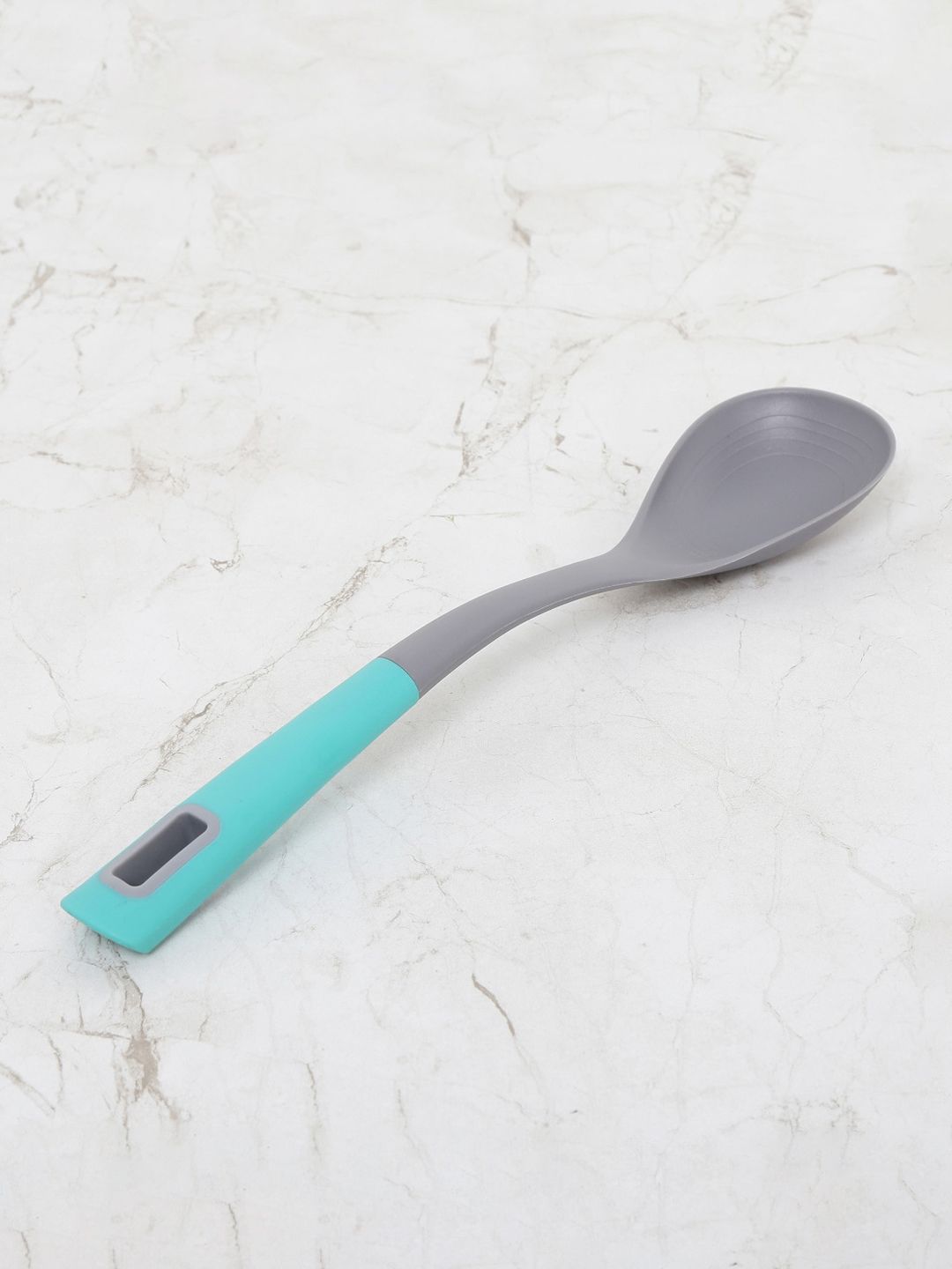 Home Centre Teal Blue & Grey Solid Colour Connect Nylon Ladle Price in India