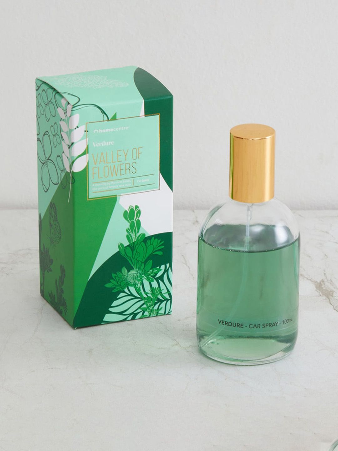Home Centre Green Redolence Valley Of Flowers Car Spray - 100 ml Price in India