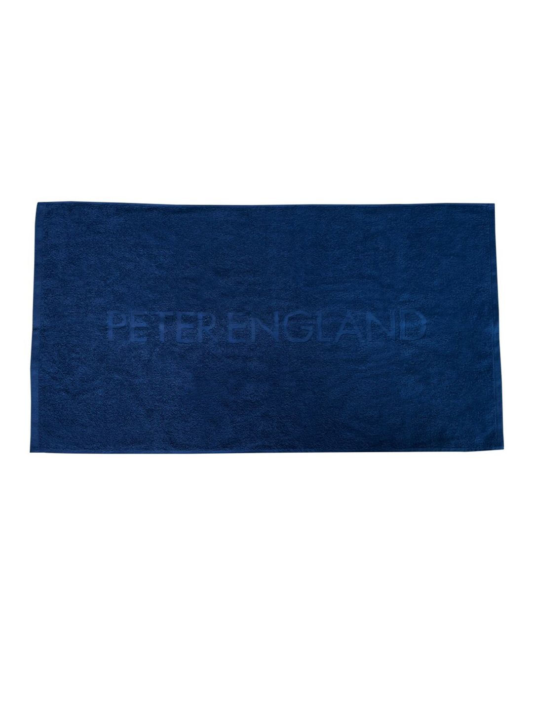 Peter England Men Navy Blue Solid 450 GSM Cotton Bath Towel