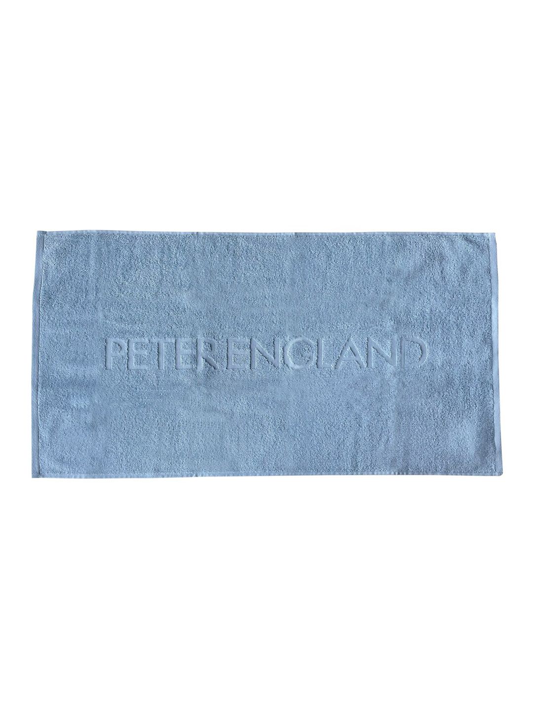 Peter England Men Blue Solid 450 GSM Cotton Cotton Bath Towel