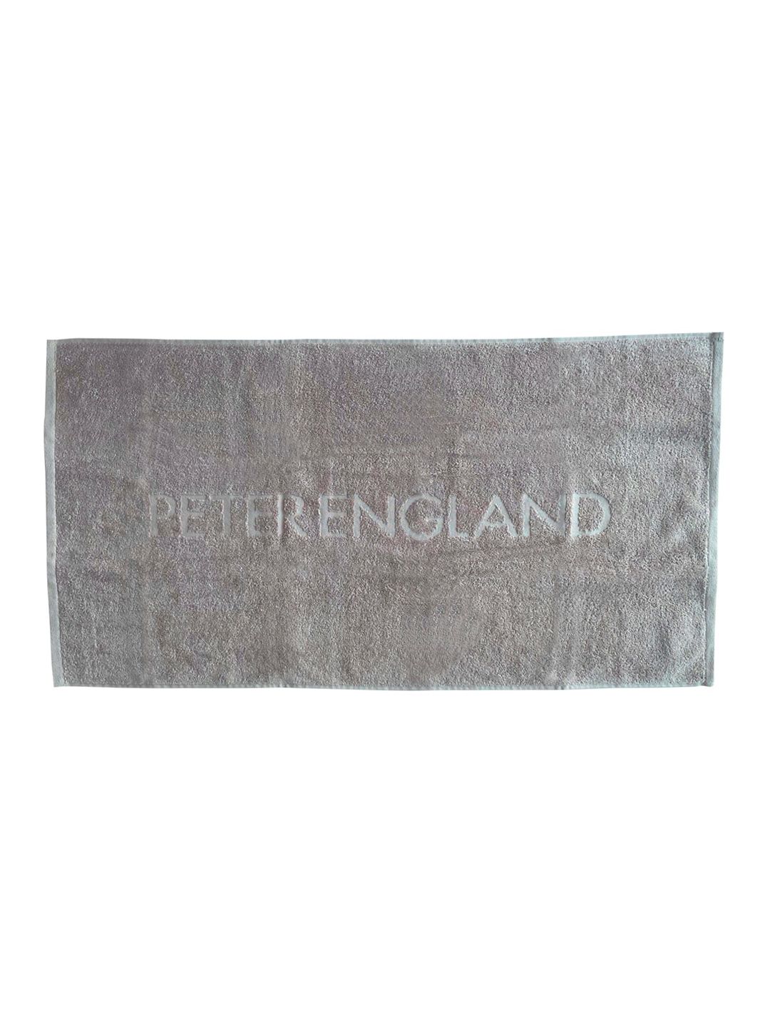 Peter England Men Grey Solid Pure Cotton 450 GSM Bath Towel