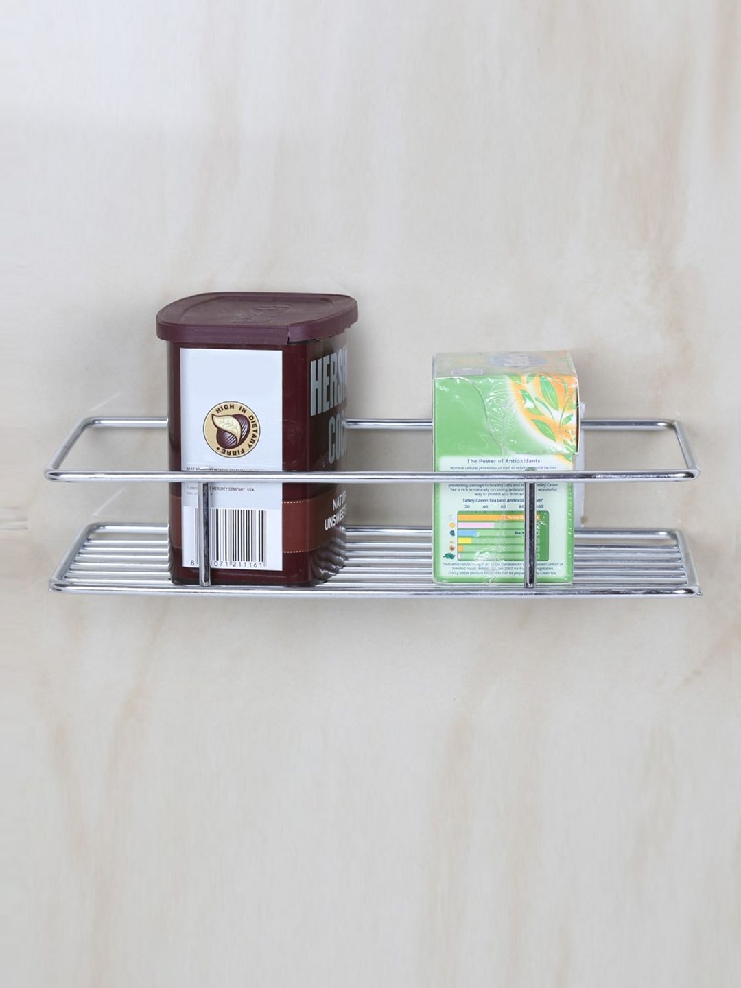 Home Centre Silver-Toned Solid Steel Rectangle Net Shelf Price in India