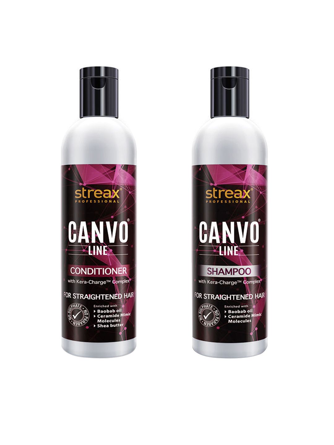 Streax Professional Set of Canvoline Shampoo & Conditioner - 250 ml Each Price in India