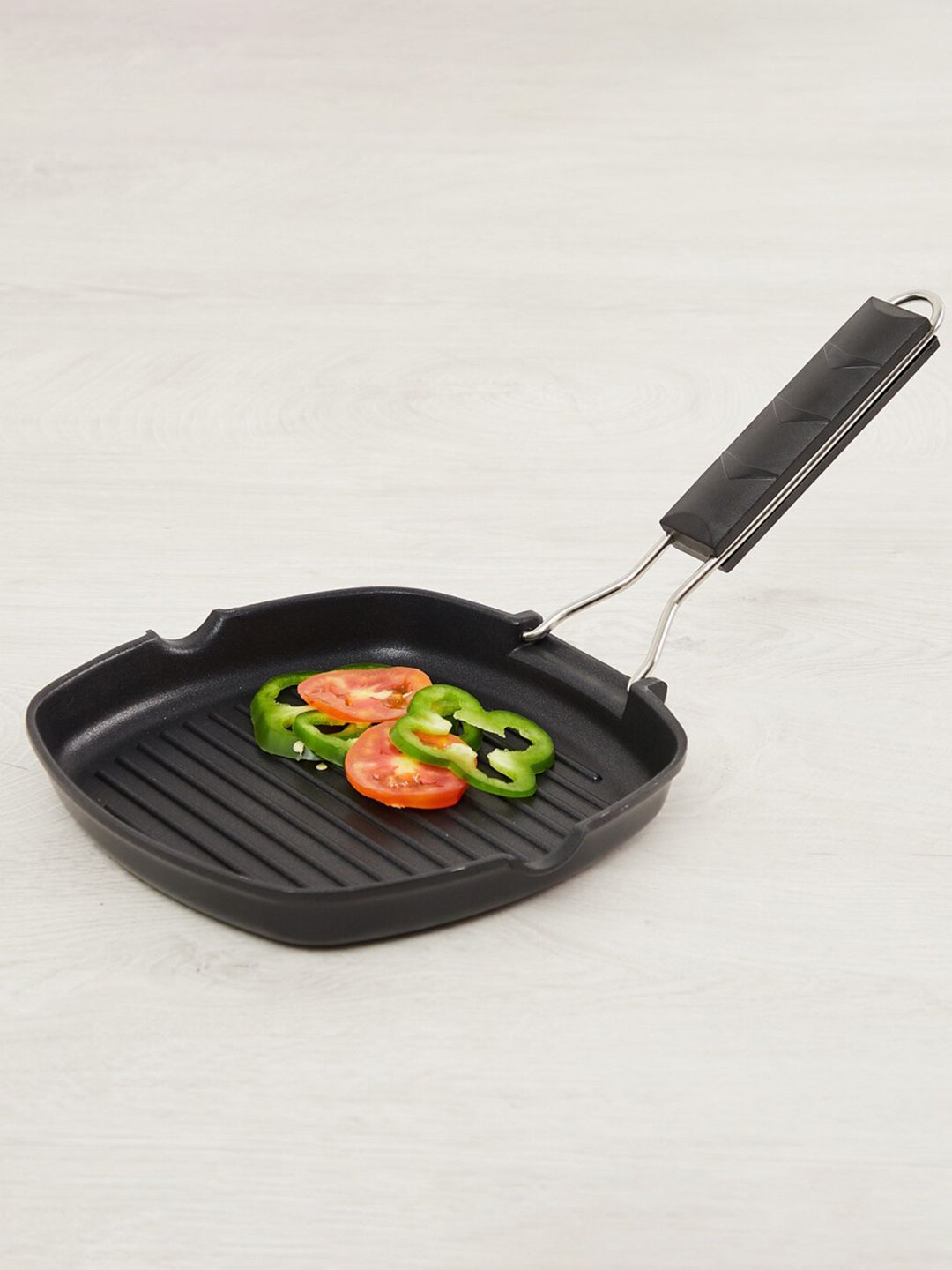 Home Centre Black Solid Aluminium Grill Pan Price in India