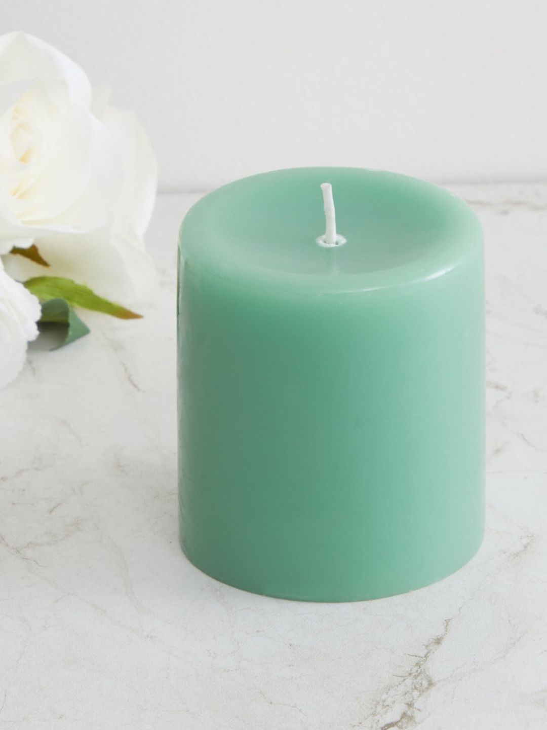 Home Centre Green Redolence Wax Round Pillar Candle Price in India