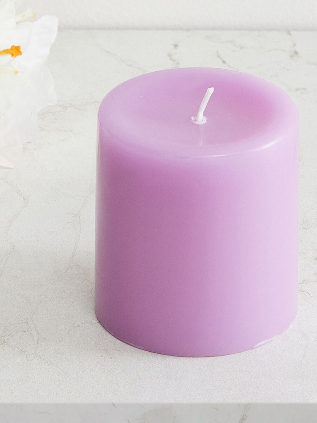 Home Centre Purple Pillar Wax Scented Candle Price in India