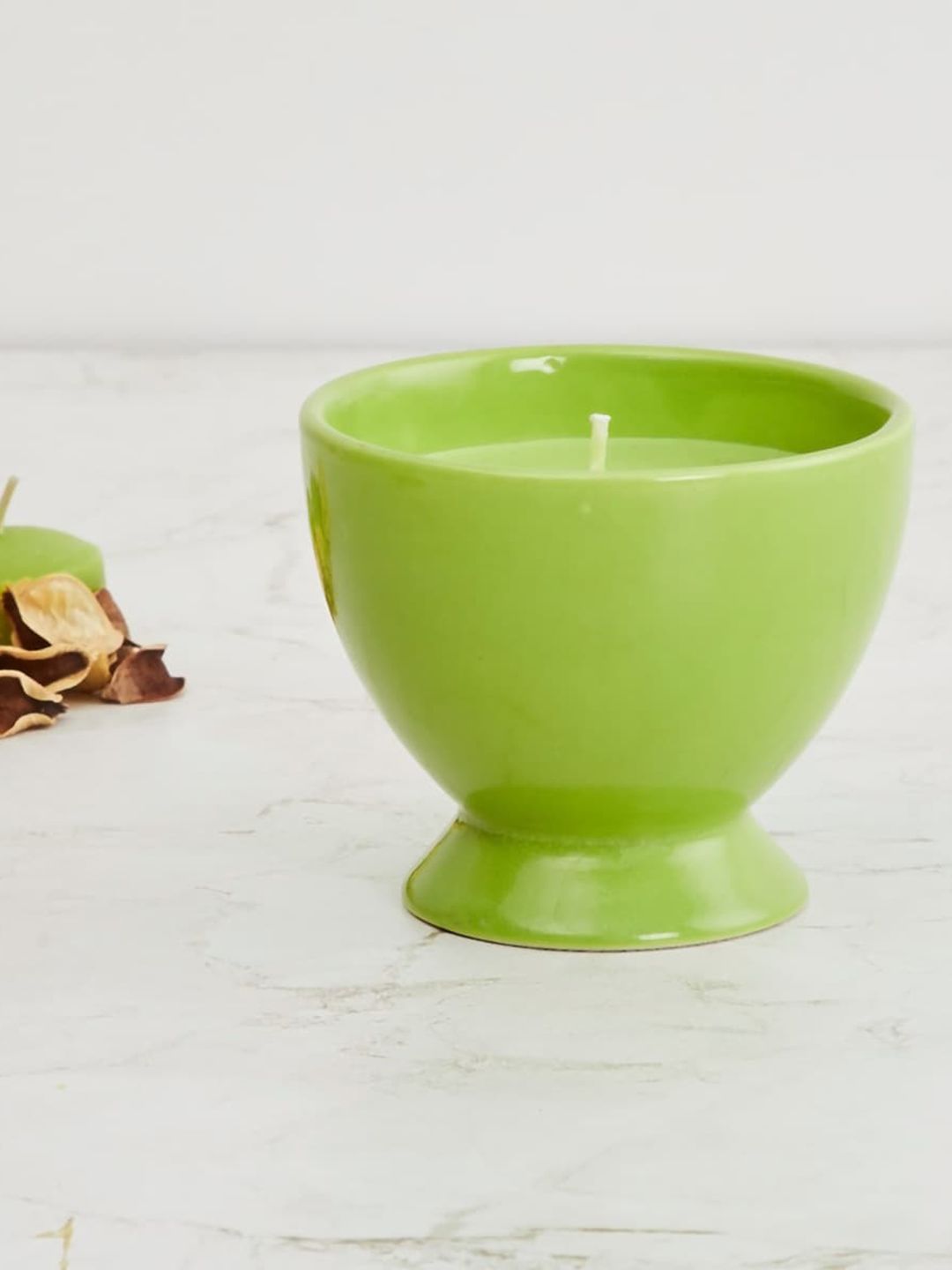 Home Centre Green Ceramic Ice Cream Jar Scented Candle Price in India
