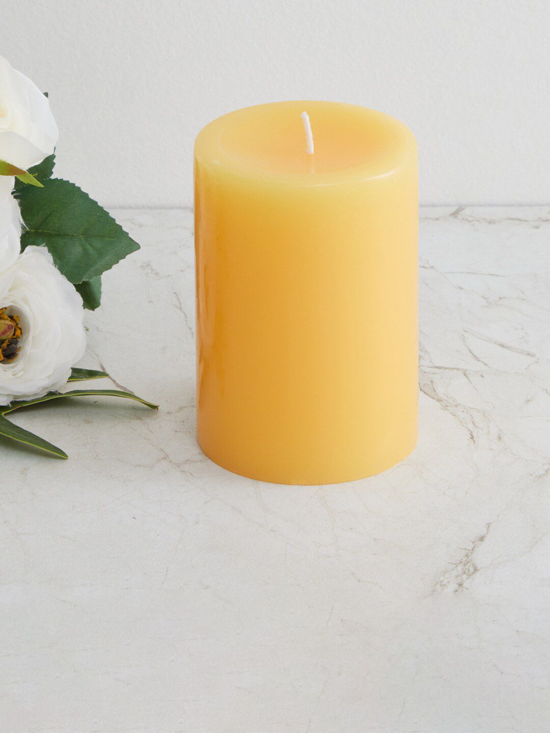 Home Centre Yellow Redolence Bittersweet Symphony Neroli Pillar Candle Price in India