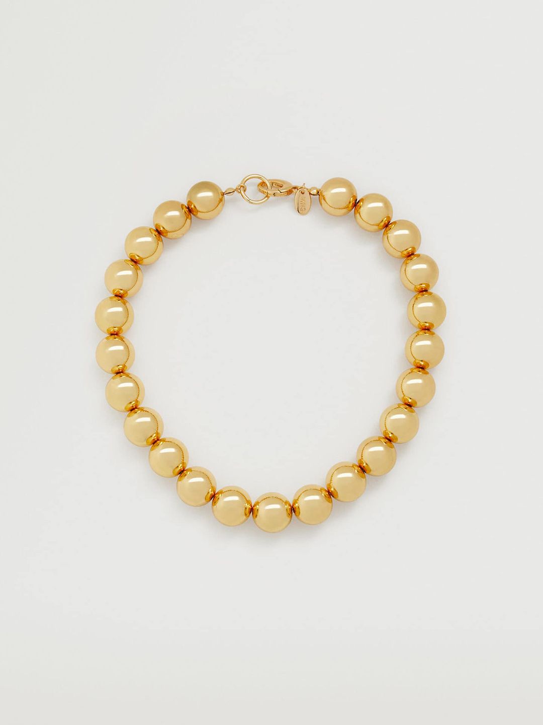 MANGO Gold-Toned Beaded Necklace Price in India