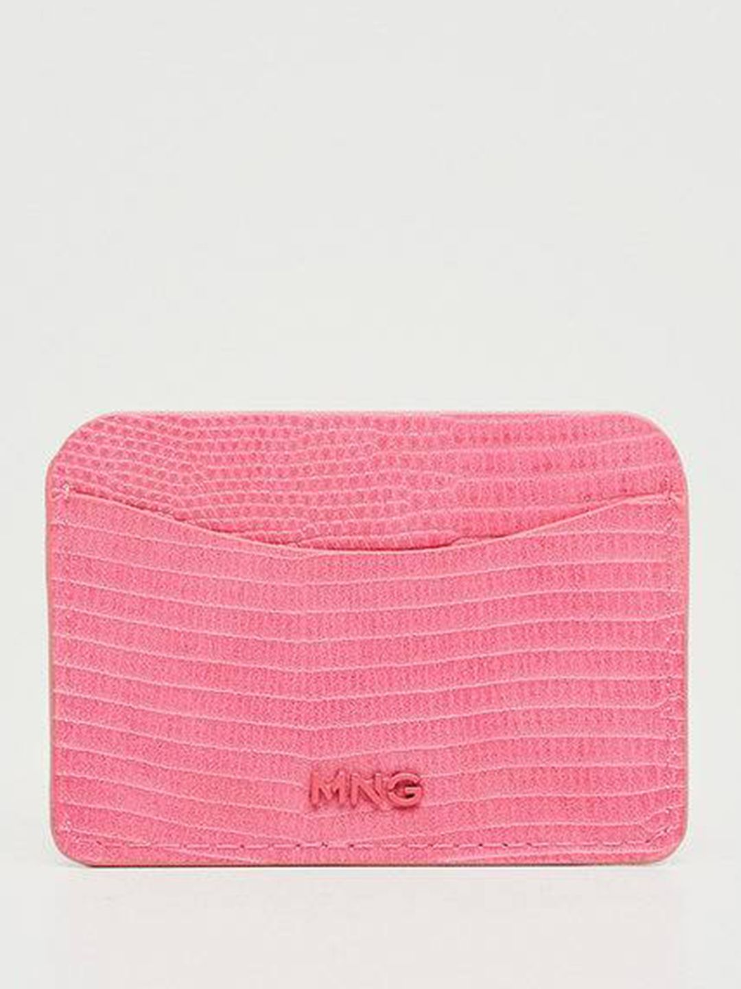 MANGO Women Pink Snakeskin PU Card Holder Price in India