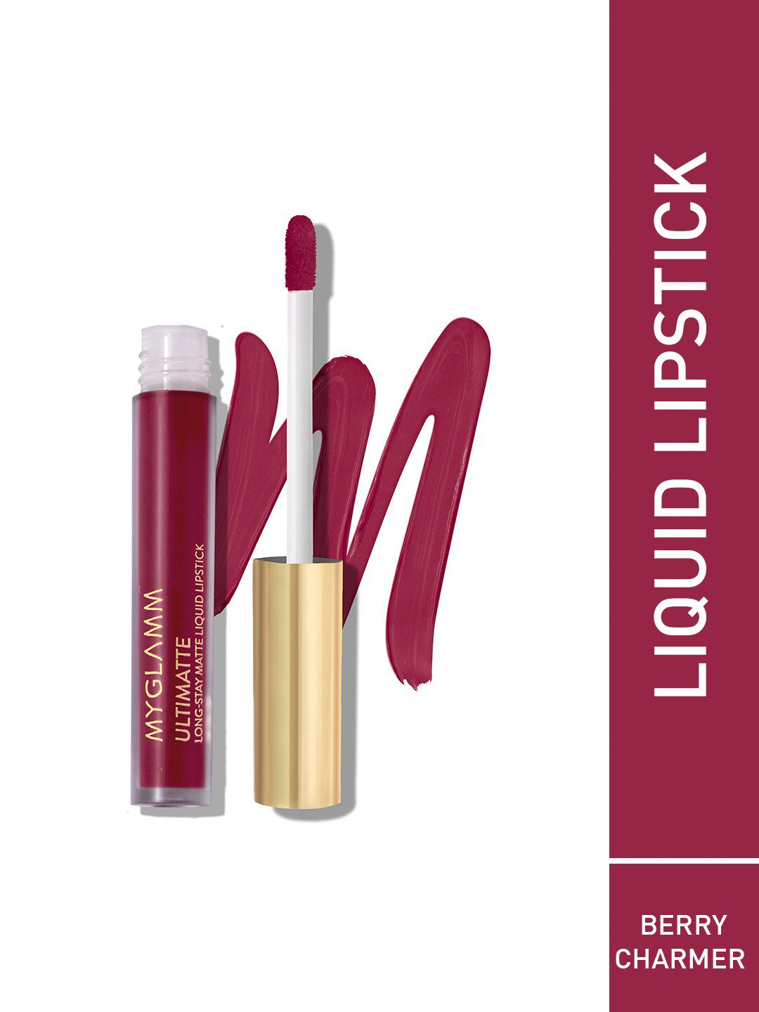 MyGlamm Ultimatte Long Stay Matte Liquid Lipstick-Berry Charmer-2.5ml Price in India