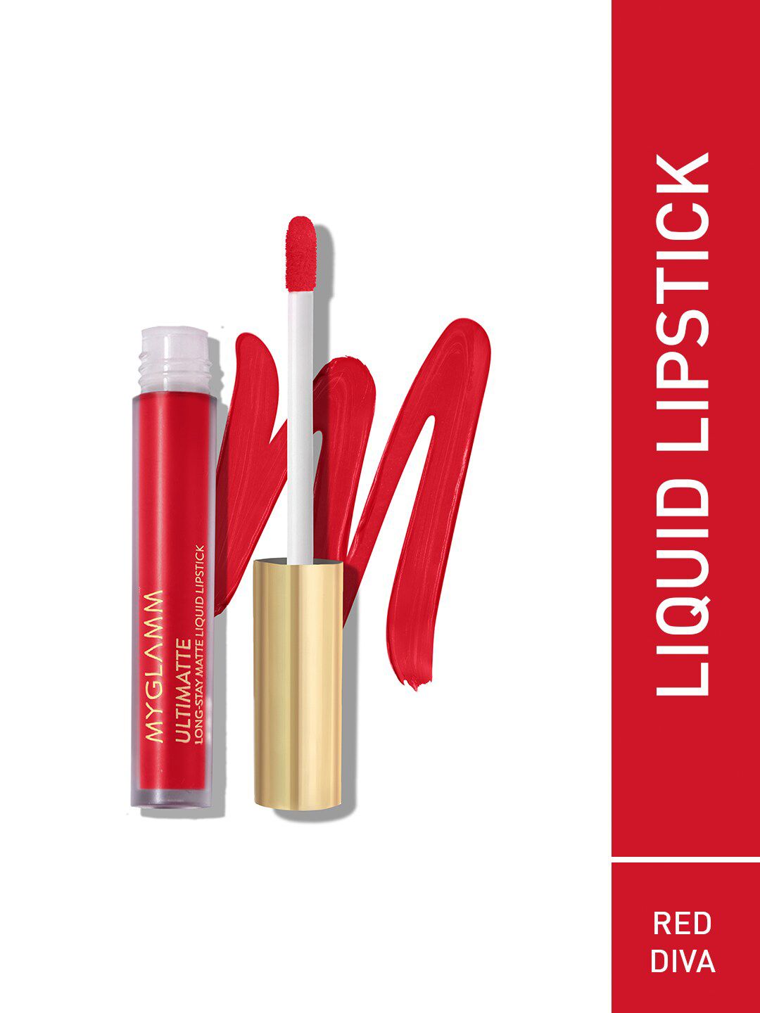 MyGlamm Ultimatte Long Stay Matte Liquid Lipstick 2.5 ml - Red Diva Price in India