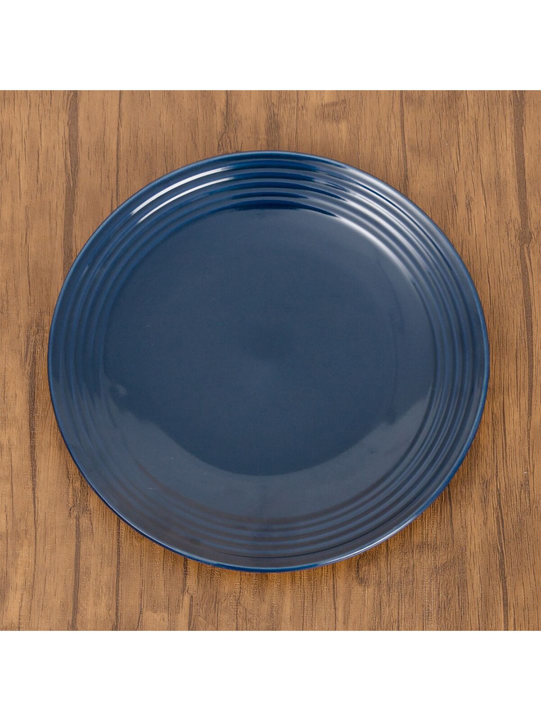 Home Centre Blue Stoneware Matte Plate Price in India