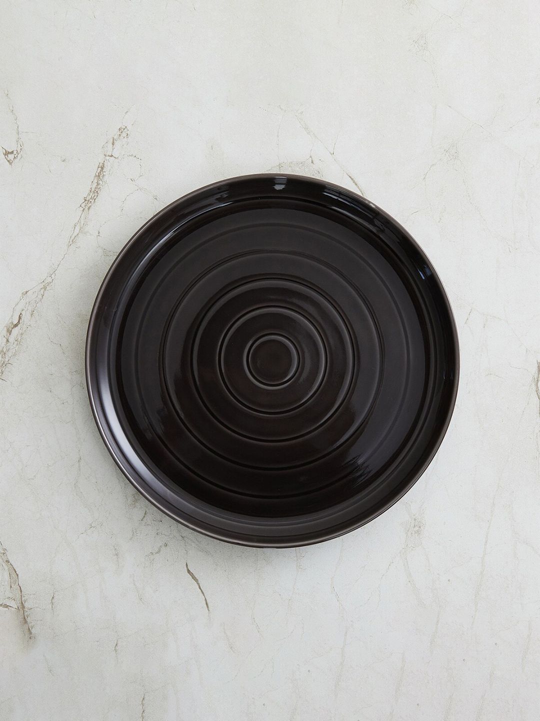 Home Centre Grey 1 Piece Porcelain Glossy Plate Price in India