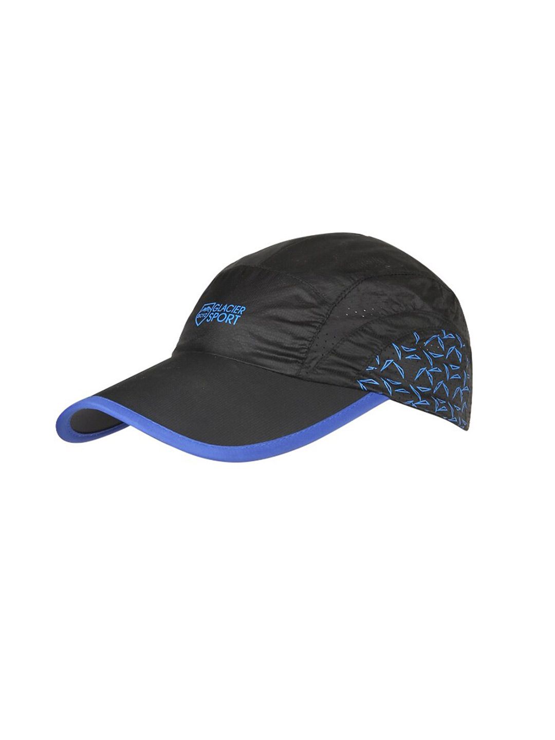 iSWEVEN Unisex Black & Blue Printed Baseball Cap Price in India
