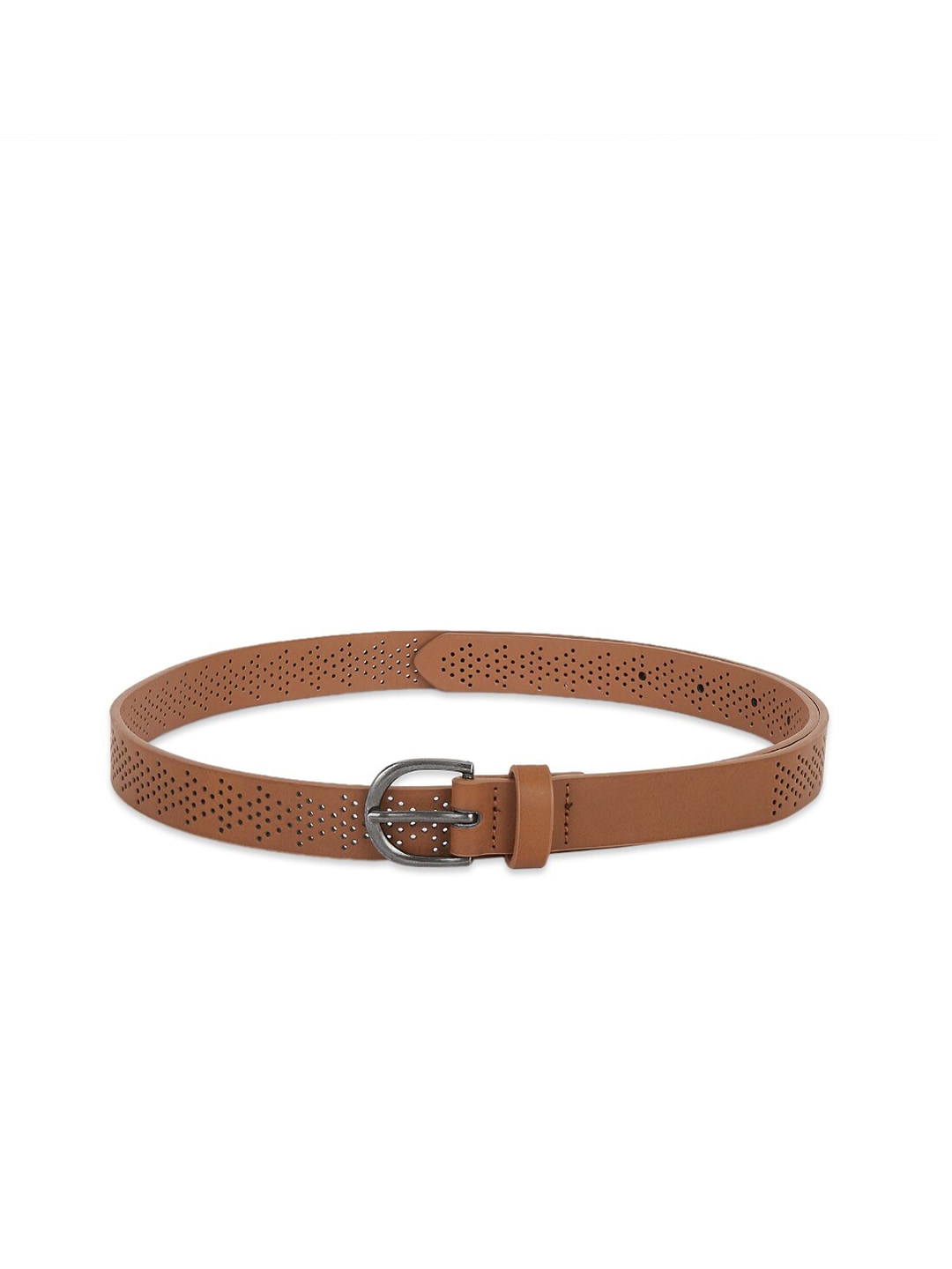 Forever Glam by Pantaloons Women Tan Textured PU Belt Price in India