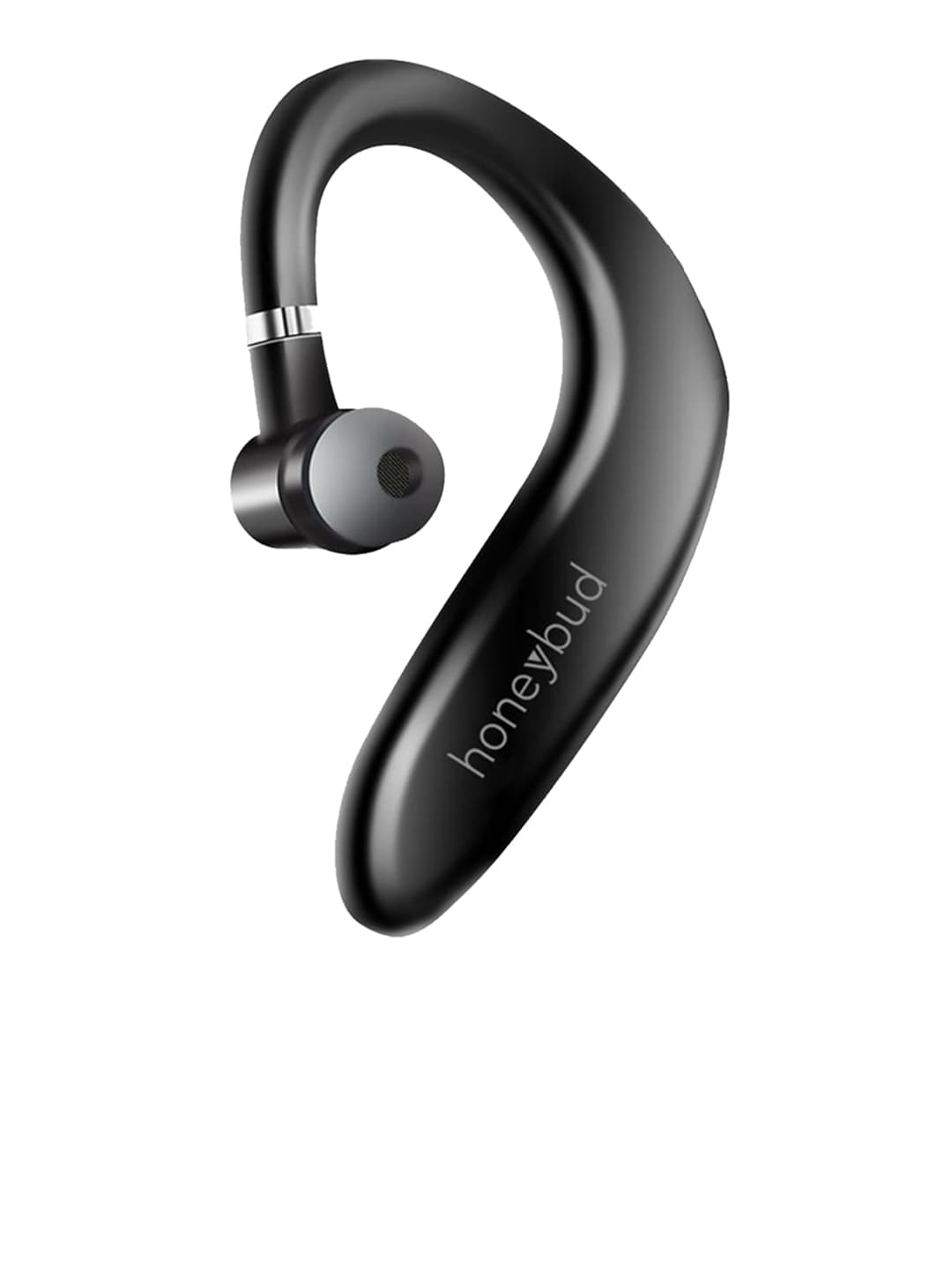 honeybud Unisex Black HB-SB11 Mono Bluetooth Wireless Headset with Voice Assistant Price in India